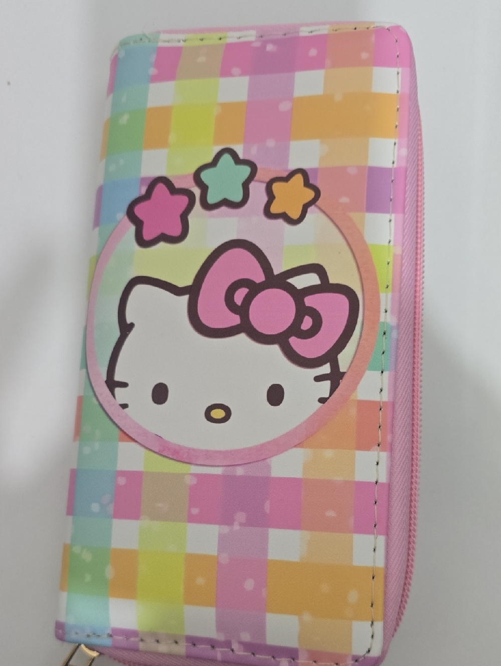 Hello Kitty Pastel Multi-Color Kids Wallet with Star Motif